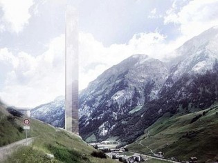 Une tour en verre de 380 m de haut surgira-t-elle au coeur des Alpes suisses ?