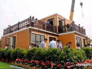 Une villa chinoise montée en moins de trois heures (VIDEO)