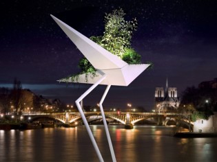 Design et Art végétal : Un albatros géant en plein coeur de Paris
