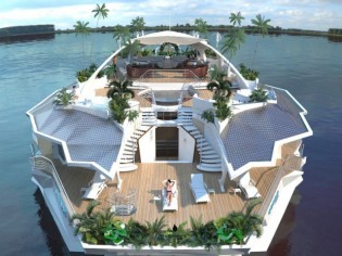 Orsos Island, la villa flottante conçue comme un yacht