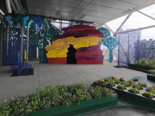 Un jardin poétique et ludique sur le toit du Centre Pompidou