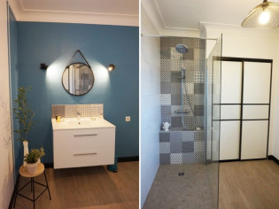 Une salle de bains de 8 m2 rafraîchie pour moins de 10.000 &euro; 