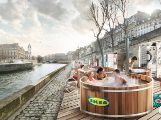 Ikea vous invite à prendre un bain nordique sur les quais de Seine
