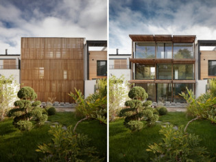 Cette maison de verre et de bois cache une piscine intérieure