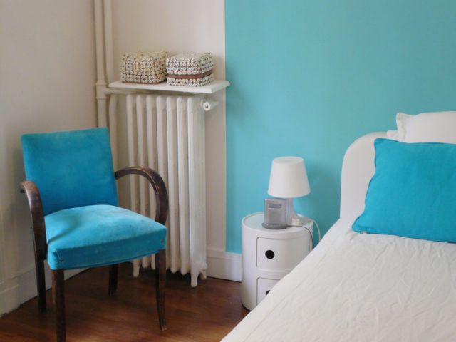 Fauteuil turquoise