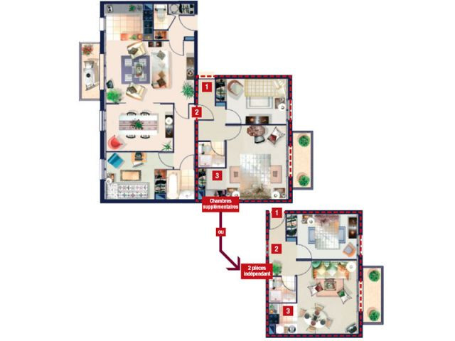 appartement evoluvie modulable