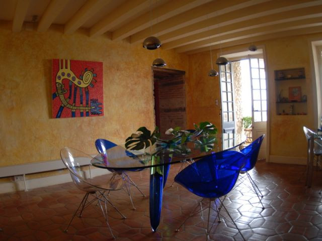 Salle à manger - maison Pérouges - Nathalie Thielland