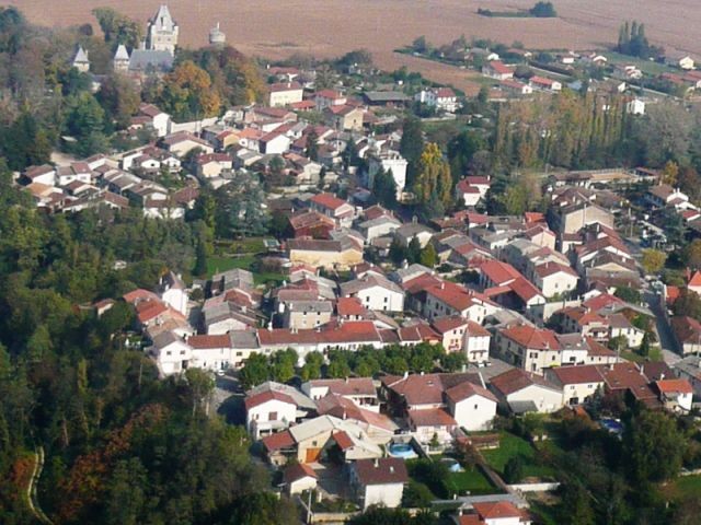 Village vue aérienne
