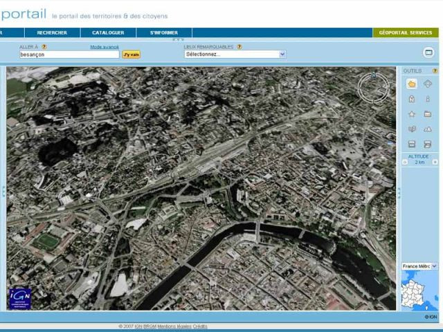 Besançon - IGN - Géoportail.fr