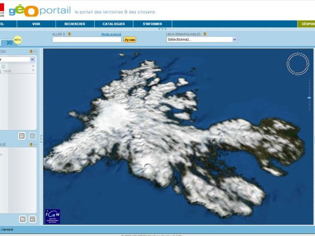 Kerguelen - IGN - Géoportail.fr