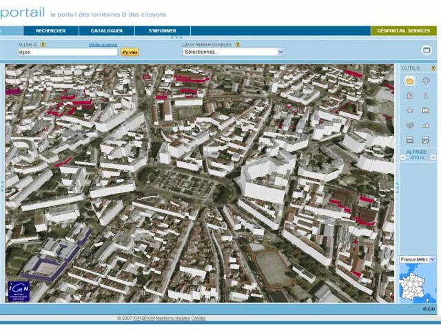 Dijon - IGN - Géoportail.fr