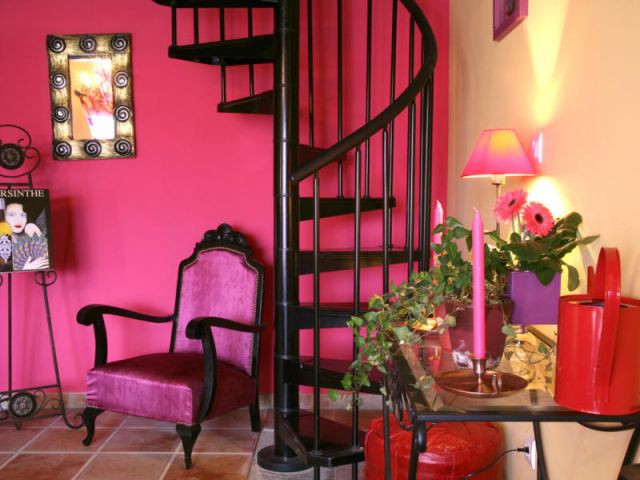 L'escalier en colimaçon - Reportage salon - Linda Flament - relooking d'intérieur