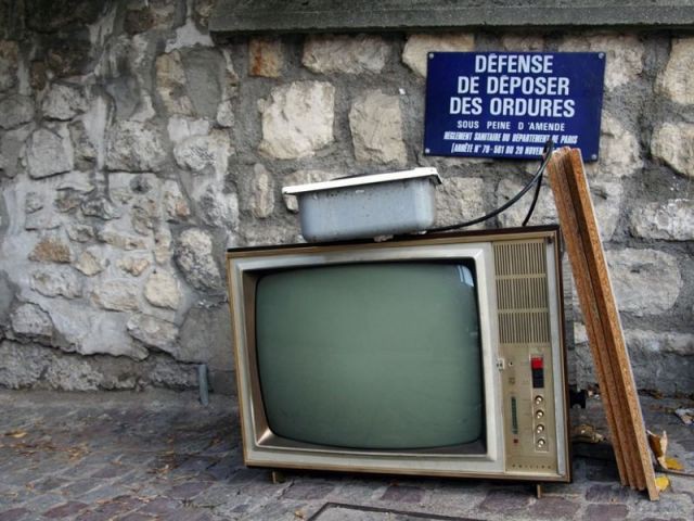 Recyclage vieux téléviseurs
