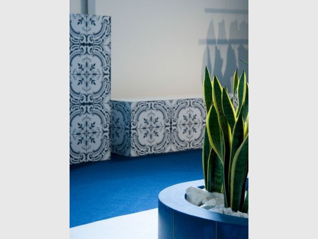 Les "azulejos" - "Corte" installation d'Ilaria Marelli - Florence