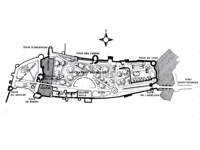 Plan de la forteresse - Forteresse royale de Chinon