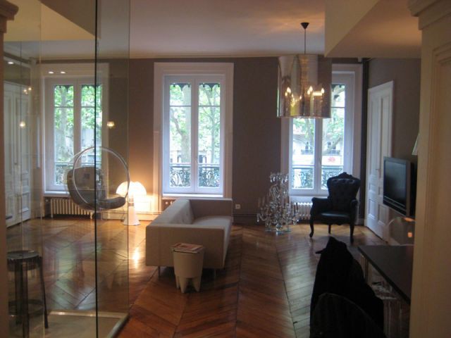 Le salon - Rénovation appartement Lyon