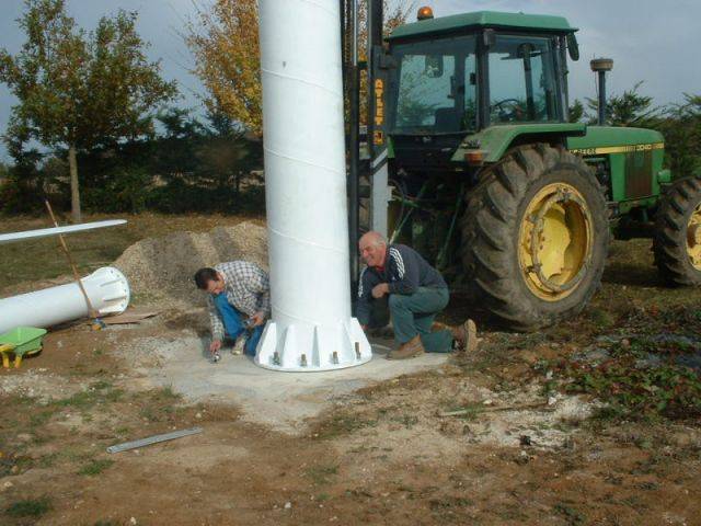 Mise en place - Une éolienne dans mon jardin