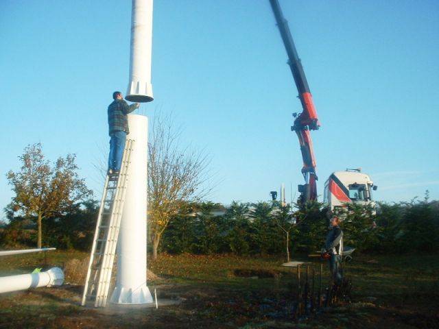 Mise en place - Une éolienne dans mon jardin