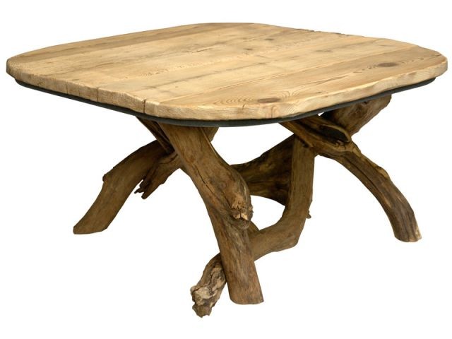 Table basse en bois - Déco ambiance chalet