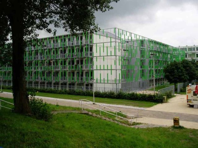 Cité universitaire de Diemen (Pays-Bas) - conteneurs
