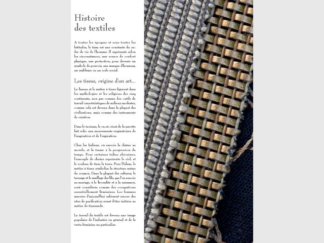 Histoire des textiles