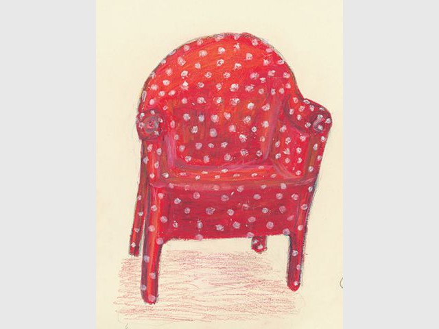 dessin fauteuil rouge
