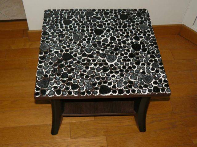 La pose - Table basse avec mosaïque