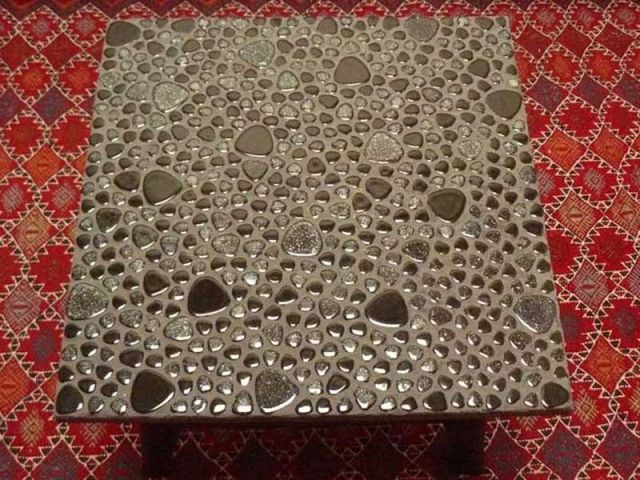 Table basse avec mosaïque