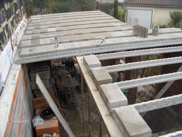 Construction du plafond - autoconstruction maison bordeaux
