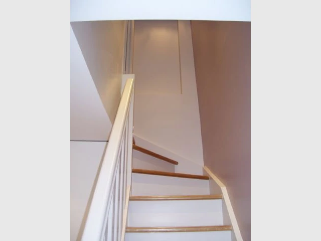 Vers mezzanine... - Rénovation atelier artiste Paris