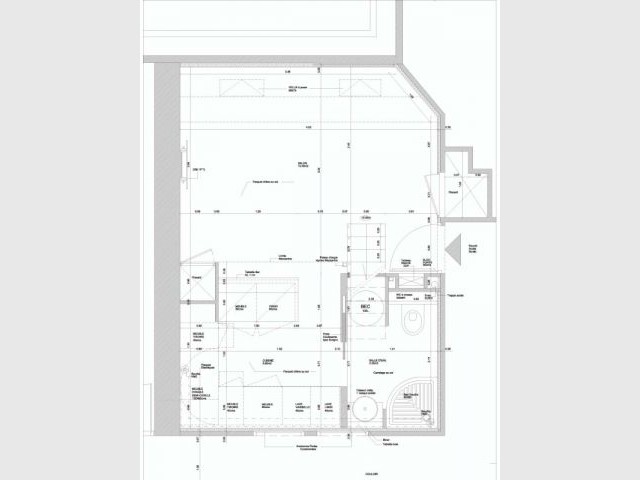 Plan niveau bas - Alexandre Hugonnard - Atelier d'Architectures