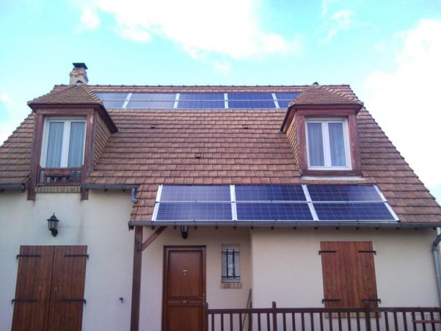 maison à Solaire photovoltaïque