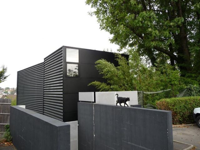 Apparence extérieure - Maison d'architecte verre et métal