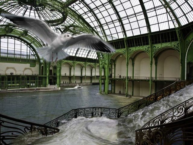 Grand-Palais - Paris inondé