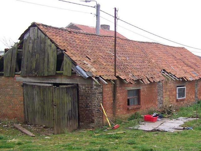 Rénovation d'une grange en Belgique - Avant - valdes