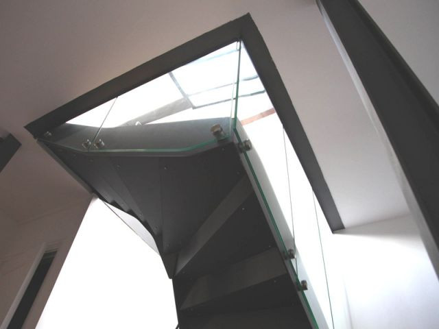 Escalier modernisé - verrière