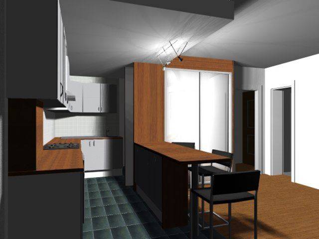 Travaux de l'architecte - cuisine moderne fonctionnelle