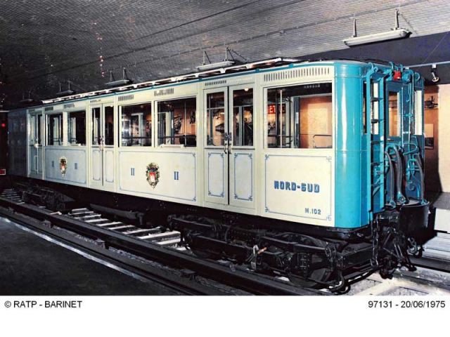 ancienne rame métro Paris