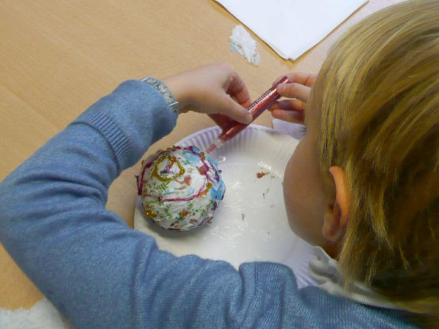 Noel Une Deco Realisee Par Les Enfants