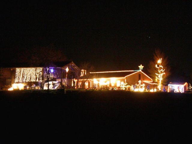 Vue d'ensemble - Noel maison illuminée 2010