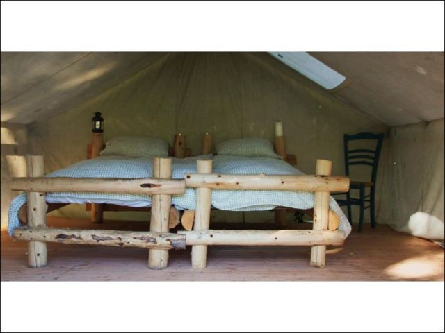 Intérieur d'une tente - La Camp Nicolas Vanier