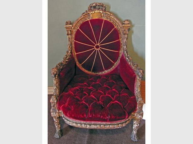 trône de Louis XVI