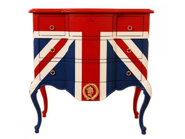 Commode "home-made" - Union Jack