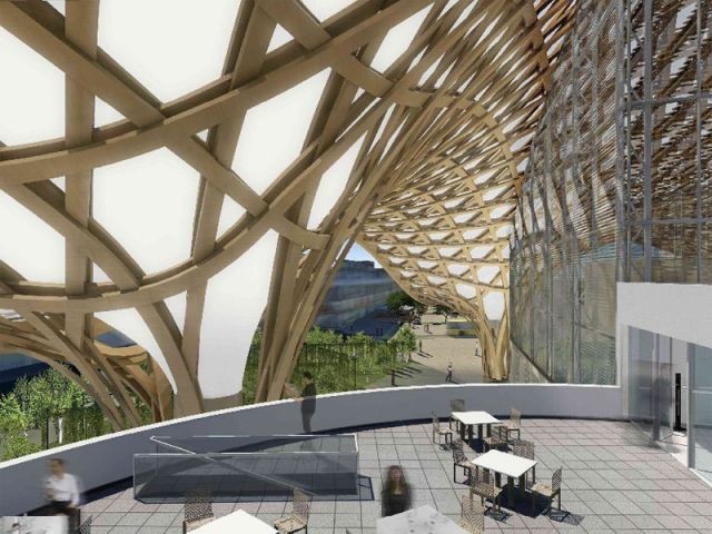 Une charpente complexe - Centre pompidou Metz