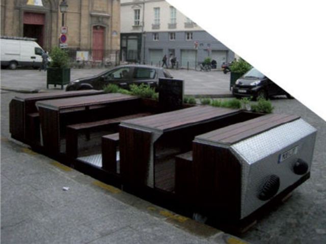 La terrasse mobile - mobilier urbain