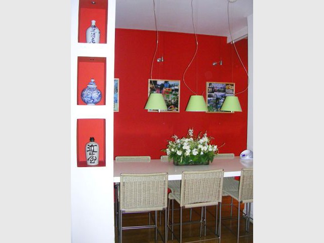 Coin repas familial - Appartement Asie moderne