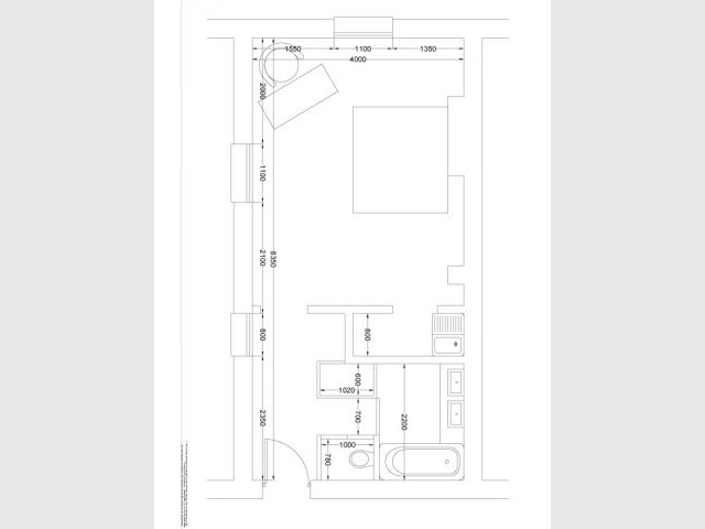 Plan projet - Appartement rue Budé