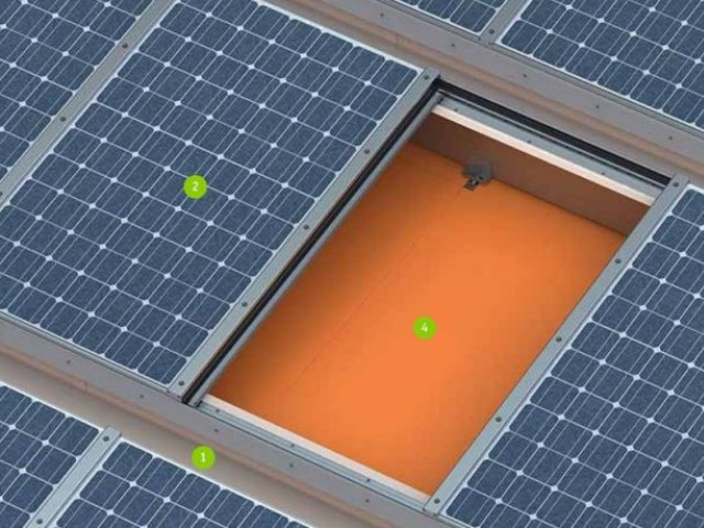Panneaux photovoltaïques - béton chanvre