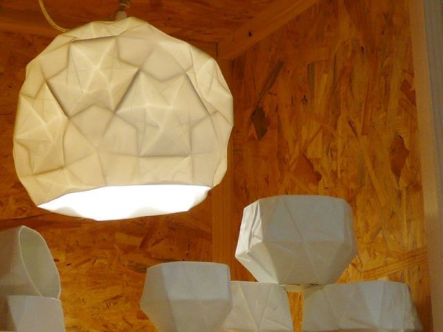 lampe Origami - Esprit Porcelaine
