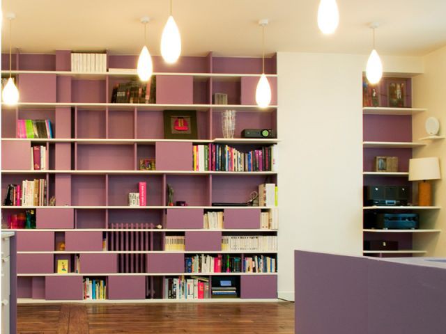 Meuble Bibliothèque - Appartement couleurs